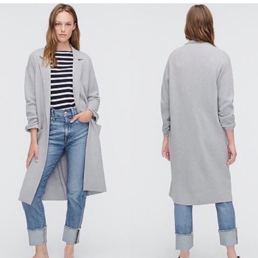 J. Crew Soft Gray Women's Trench Coat